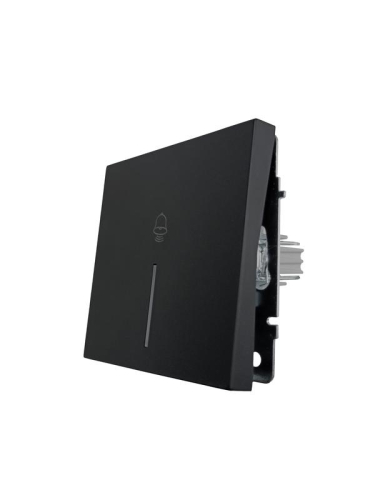 Кнопка звонка с индик. СП ZIMA IP20 безвинт. зажим черн. бархат LEZARD 704-4288-108QC фото 5