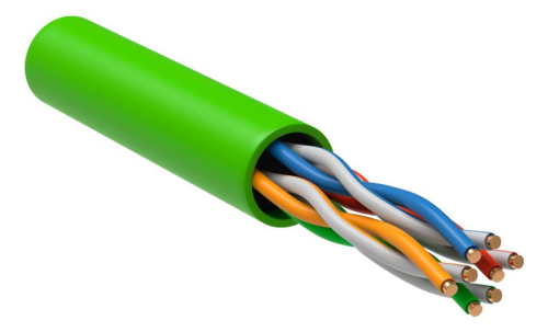 Кабель витая пара U/UTP кат.5E 4х2х24AWG solid LSZH нг(А)-HFLTx зел. (305м) (м) ITK LC1-C5E04-122 Кабель витая пара U/UTP кат.5E 4х2х24AWG solid LSZH нг(А)-HFLTx зел. (305м) (м) ITK LC1-C5E04-122
