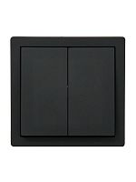 Выключатель 2-кл. ОП LETO черн. бархат LEZARD 752-4200-101