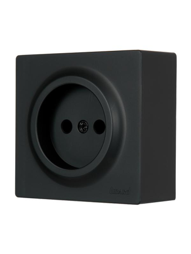 Розетка 1-м ОП LETO без заземл. ПБТ черн. бархат LEZARD 752-4200-121B фото 3 Розетка 1-м ОП LETO без заземл. ПБТ черн. бархат LEZARD 752-4200-121B фото 3