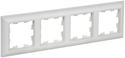Рамка 4-м BRITE РУ-4-БрАБ арктич. бел./бел. IEK BR-M42-12-K91 Рамка 4-м BRITE РУ-4-БрАБ арктич. бел./бел. IEK BR-M42-12-K91
