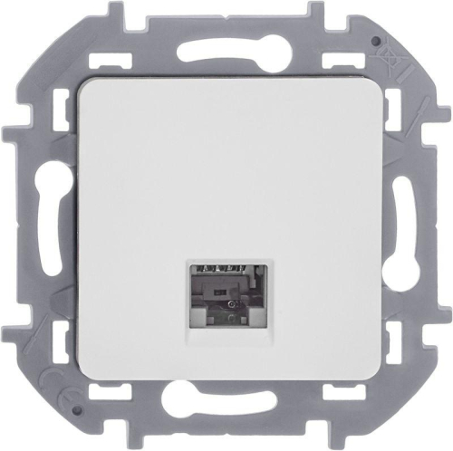 Розетка компьютерная Inspiria RJ45 кат.6 UTP механизм бел. IEK 673830 фото 5