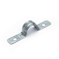 Скоба крепежная двухлапковая усиленная противопожарная СМДУ d19-20м d отверст. 6.5мм метал. (уп.100шт) Промрукав PR13.02437