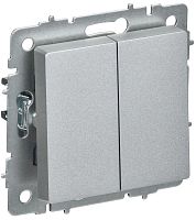 Выключатель перекрестный 2-кл. СП BRITE ВС10-2-3-БрА 10А механизм алюм. IEK BR-V23-0-10-K47