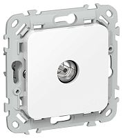 Розетка телевизионная проходная СП FLITE РТВм-1-1-2-ФлБ тип M экранир. механизм бел. IEK FI-A13-P-K01