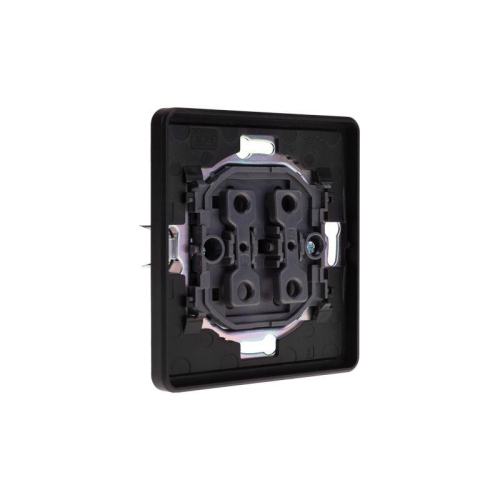 Выключатель 2-кл. СП ROUND MIELE 10А оникс Kranz KR-78-0706-3 фото 6