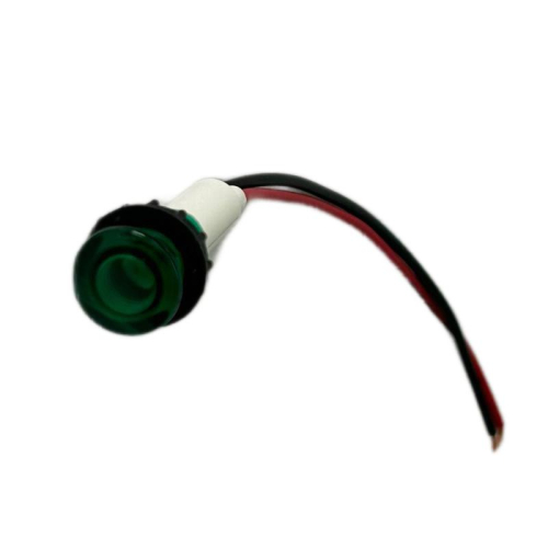 Арматура сигнальная 10мм с силиконовым проводом 12В зел. EMAS S100LY1 фото 2