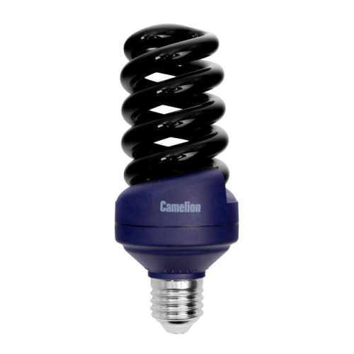 Лампа люминесцентная компакт. LH26 FS BLB 26Вт спиральная E27 220В УФ Camelion 11066 фото 4