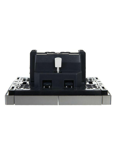 Выключатель 2-кл. СП FORTE&PIANO 10А FP505 сталь IEK FP-V20-0-10-1-K46 фото 3 Выключатель 2-кл. СП FORTE&PIANO 10А FP505 сталь IEK FP-V20-0-10-1-K46 фото 3