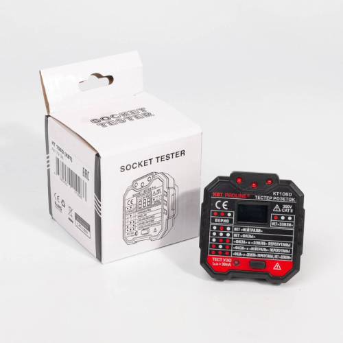 Тестер розеток и УЗО "PROLINE" KT 106D КВТ 79136 фото 3