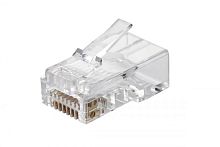 Вилка RJ45 Q-PLUG кат.6 UTP для полевой установки без цвета (уп.50шт) Eurolan 13A-U6-11WT