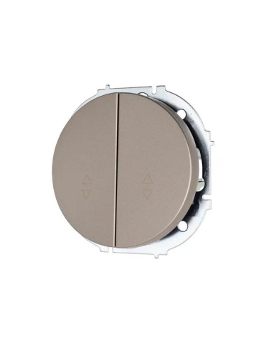 Выключатель проходной 2-кл. СП OSEN 10А IP20 механизм титан LEZARD 743-3788-106 фото 2