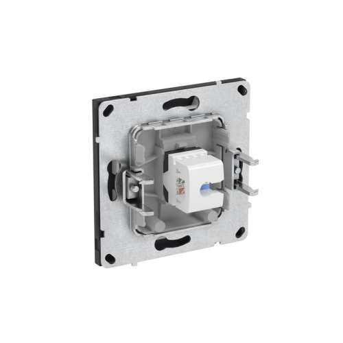 Розетка компьютерная 1-м KANT RJ45 кат.5E без шторки черн. уголь DKC 7012663 фото 6 Розетка компьютерная 1-м KANT RJ45 кат.5E без шторки черн. уголь DKC 7012663 фото 6