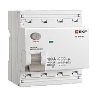 Выключатель дифференциального тока 4п 100А 100мА тип AC 6кА ВД-100N (S) электромех. PROxima EKF E1046MS100100