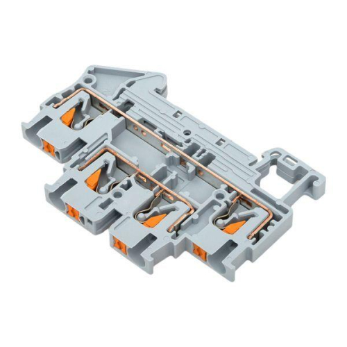 Колодка клеммная пружинная двухуровневая 2.5 Push-in сер. EKF PIT-2.5-double фото 9