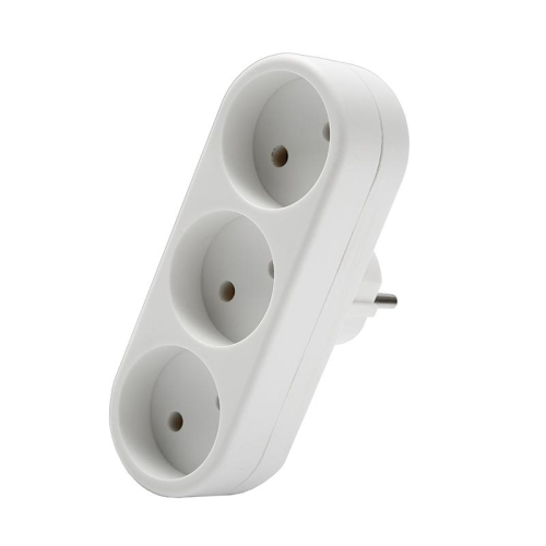 Разветвитель 3-м плоский без заземл. 10А 2200Вт 250В бел. DОМТОК 2655 Разветвитель 3-м плоский без заземл. 10А 2200Вт 250В бел. DОМТОК 2655