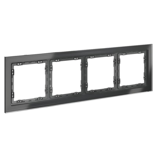 Рамка 4-м S70 стеклян. графит Voltum VLS110407 фото 3