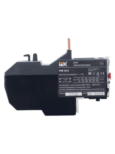 Реле тепл. РТИ 1314 7-10А KARAT IEK DRT10-0007-0010 фото 5