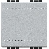 Выключатель 1-кл. 2мод. СП LivingLight 16А IP20 винтов. клеммы алюм. Leg BTC NT4001M2N