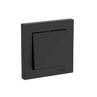 Выключатель 1-кл. AtlasDesign (сх. 1) 10AX быстрозажим. клем. в сборе карбон SE ATN001012S