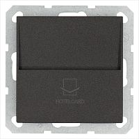 Выключатель карточный 10А IP20 отельный механизм антрацит Jasmart G6209B