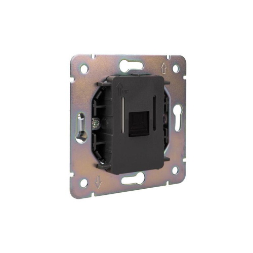 Розетка компьютерная СП ROUND MIELE RJ45 кат.6 оникс Kranz KR-78-0724-3 фото 6