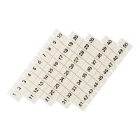 Маркеры для UT/ST/Push-in 6 с нумерацией 1-50 (уп.100шт) EKF zb-st-6-1-50