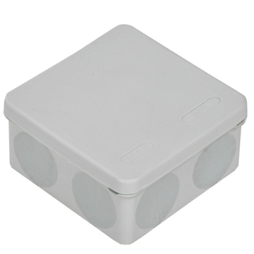 Коробка распаячная ОП КМ42455 100х100х50мм IP67 8 вводов сер. IEK UKO21-100-100-050-K41-66 фото 5