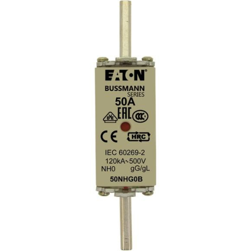 Предохранитель NH 50А 500В GL/GG 0 двойн. индикация EATON 50NHG0B фото 4