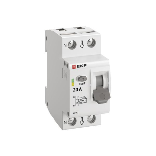 Устройство защиты от дугового пробоя (УЗДП) 1P+N 20А PROxima EKF afdd-2-20-pro фото 2 Устройство защиты от дугового пробоя (УЗДП) 1P+N 20А PROxima EKF afdd-2-20-pro фото 2