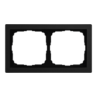 Рамка 2-м ArtGallery Pure матов. органич. стекло черн. SE GAL331002