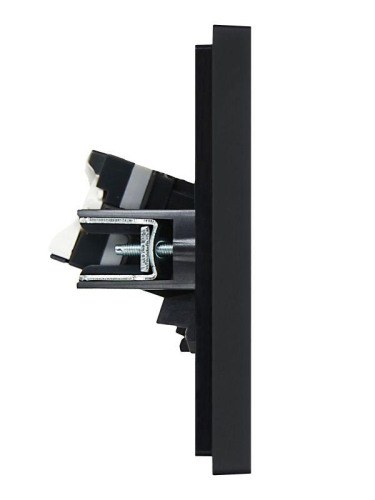 Розетка компьютерная 2-м RJ45 кат.5E FORTE&PIANO FP133 черн. IEK FP-K20-1-K02 фото 4