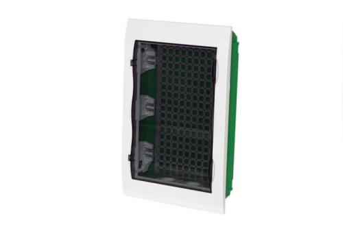 Корпус встраиваемый City9 Box IT 3 ряда 36мод. 2 розетки с прозр. дверцей SE EZ9E312S2FIT фото 5