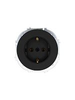 Розетка 1-м OSEN IP20 16А с заземл. ПБТ механизм черн. бархат LEZARD 743-4288-122B
