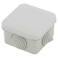 Коробка распаячная KORz-70-70-40-4gv открытой установки 70х70х40мм защелк. крышка 4 вставл. сальника IP55 Эра Б0055758