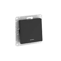 Переключатель 1-кл. AtlasDesign (сх. 6а) 10AX с подсветкой быстрозажим. клем. механизм карбон SE ATN001063S