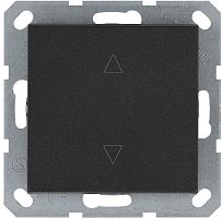 Выключатель для жалюзи 1-кл. 10А IP20 механизм антрацит Jasmart G3018B