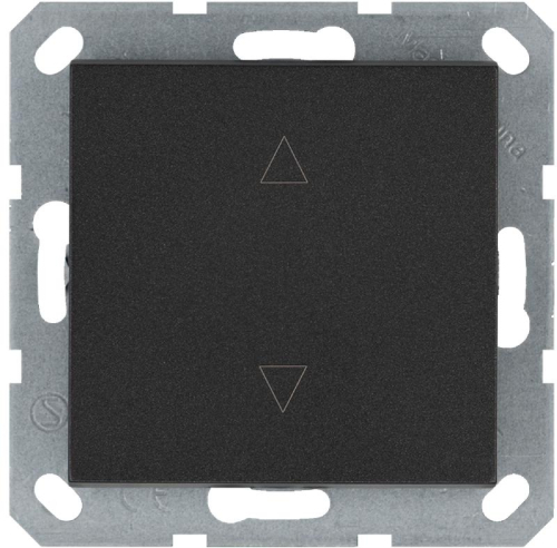 Выключатель для жалюзи 1-кл. 10А IP20 механизм антрацит Jasmart G3018B Выключатель для жалюзи 1-кл. 10А IP20 механизм антрацит Jasmart G3018B