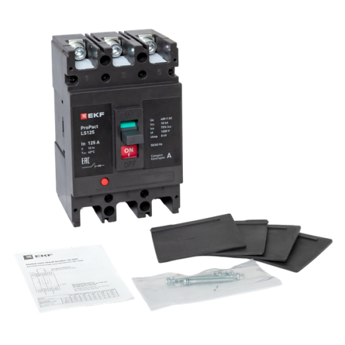 Выключатель автоматический 3п 125А 18кА LS125 ProPact EKF mccb-125-18-3-125-ls фото 2