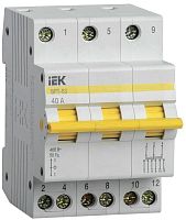 Выключатель-разъединитель трехпозиционный 3п ВРТ-63 40А KARAT IEK MPR10-3-040