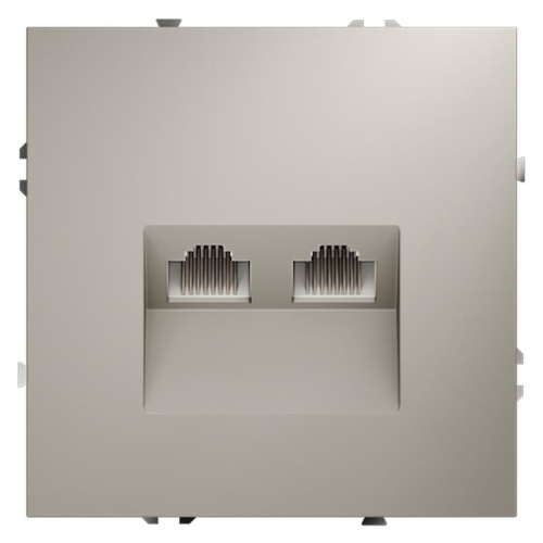 Розетка компьютерная 2-м СП S70 RJ45 + RJ45 кат.6 механизм кашемир Voltum VLS060203 Розетка компьютерная 2-м СП S70 RJ45 + RJ45 кат.6 механизм кашемир Voltum VLS060203