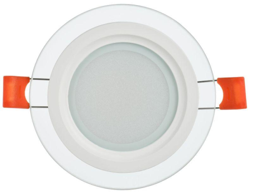 Светильник светодиодный ДВО 1620 6Вт 3000К IP20 встраив. со стекл. круг IEK LDVO0-1620-06-3000-K01