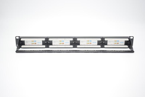 Патч-панель 19 1U кат.5E неэкранир. 24 порта RJ45 Dual IDC с задним кабельным организатором TOKOV ELECTRIC TKE-PP-5E-1U-24P-UTP-CO фото 2