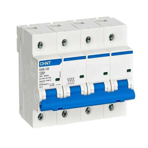 Выключатель автоматический модульный 4п C 80А 10кА NXB-125 (R) CHINT 816147 Выключатель автоматический модульный 4п C 80А 10кА NXB-125 (R) CHINT 816147