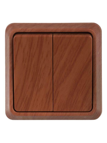 Выключатель 2-кл. ОП Октава 10А IP20 ВС20-2-0-ОД дуб GENERICA EVO20-K04-10-DC фото 5 Выключатель 2-кл. ОП Октава 10А IP20 ВС20-2-0-ОД дуб GENERICA EVO20-K04-10-DC фото 5