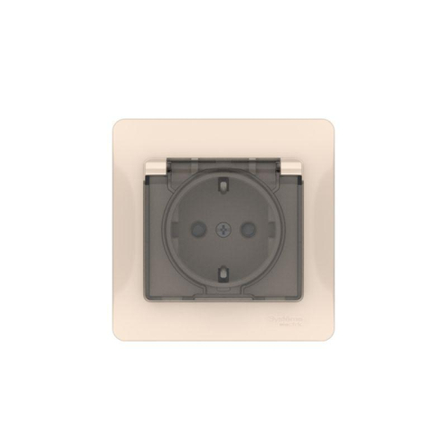 Розетка Glossa 16А IP44 с заземл. защ. шторки с крышкой быстрозажим. клем. в сборе беж. SE GSL000248S фото 5 Розетка Glossa 16А IP44 с заземл. защ. шторки с крышкой быстрозажим. клем. в сборе беж. SE GSL000248S фото 5