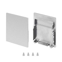 Заглушка SL-LINE-4050-3L-LOW глухая пластик (комплект) Arlight 044674