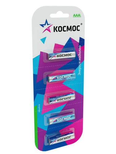 Элемент питания алкалиновый AAA/LR03 BP-5 (блист.5шт) КОСМОС KOCLR035BL Элемент питания алкалиновый AAA/LR03 BP-5 (блист.5шт) КОСМОС KOCLR035BL