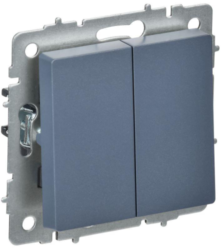 Выключатель перекрестный 2-кл. СП BRITE ВС10-2-3-БрМ 10А механизм маренго IEK BR-V23-0-10-K35 Выключатель перекрестный 2-кл. СП BRITE ВС10-2-3-БрМ 10А механизм маренго IEK BR-V23-0-10-K35