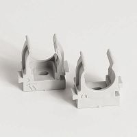 Держатель для труб (клипса) d16мм для монтажн. пистолета сер. (уп.100шт) TOKOV ELECTRIC TKE-LC-16-ZP-C06/100